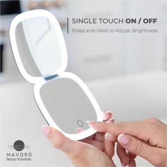 Mavoro  LED Lighted Travel Makeup Mirror