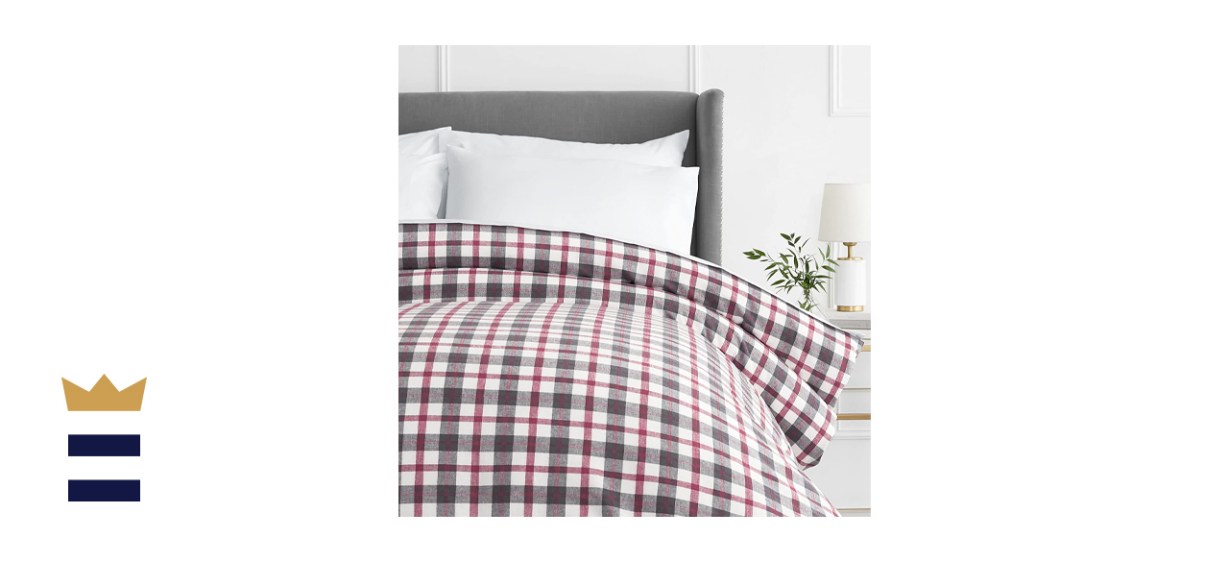 Pinzon 160-Gram Plaid Flannel Cotton Duvet Cover