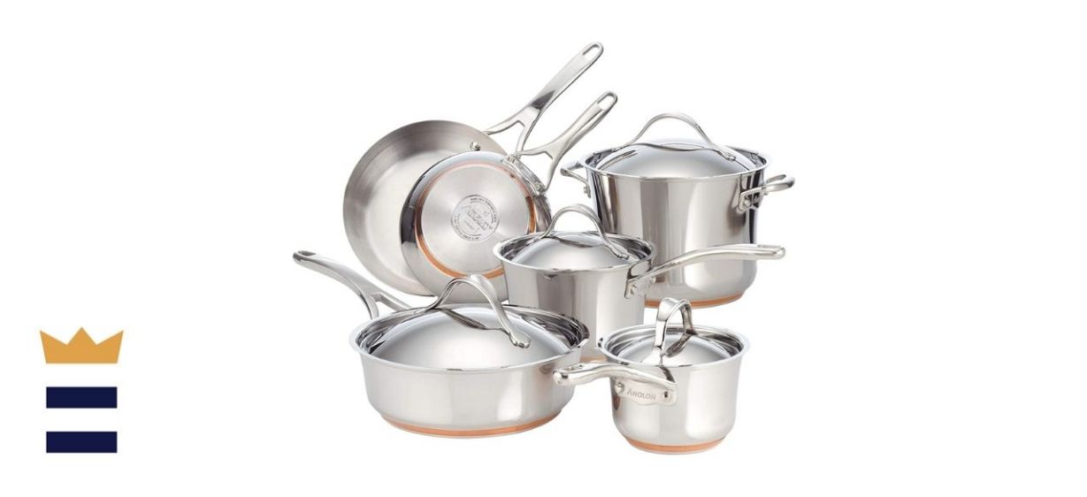 Anolon Nouvelle Stainless Steel Cookware Set