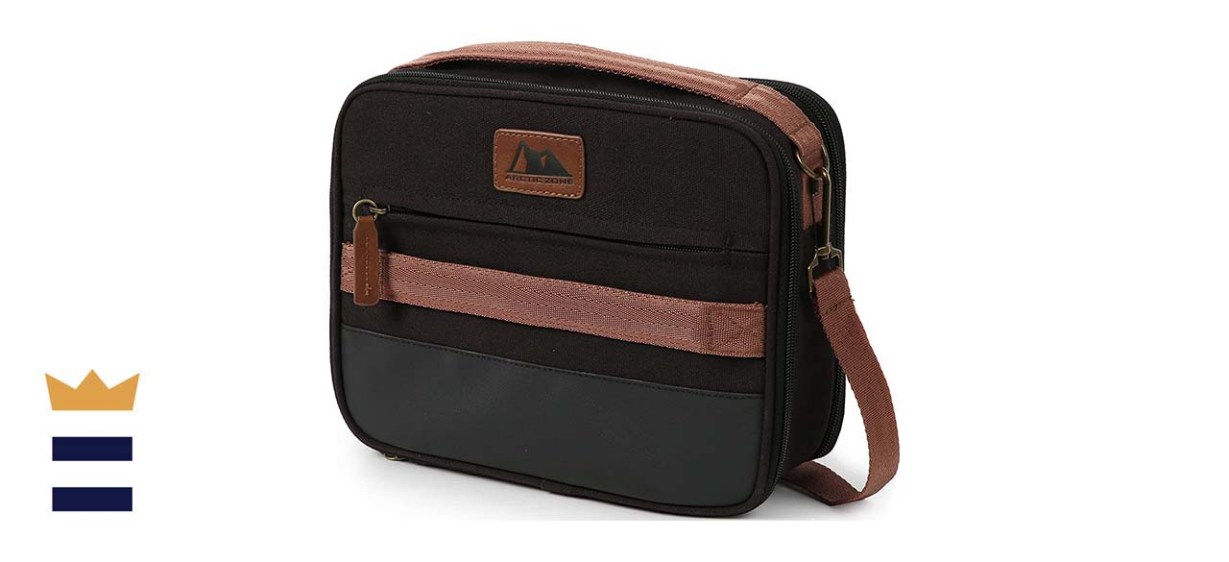 Arctic Zone Canvas Expandable Horizontal Lunch Box 