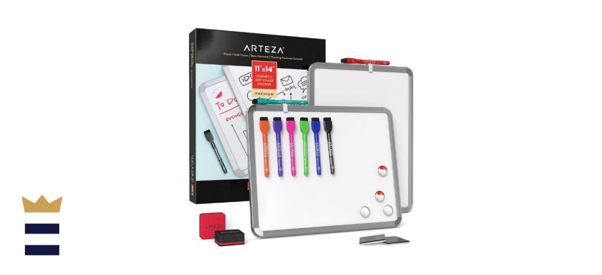 Arteza Framed Magnetic Whiteboard, Two-Pack