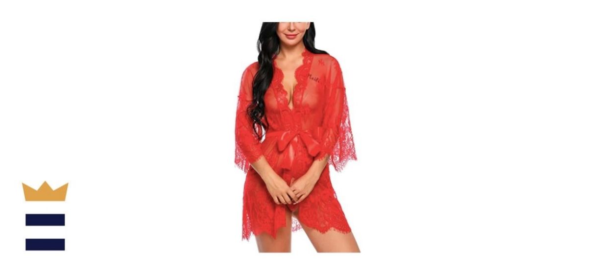 Avidlove Women’s Lace Kimono Robe