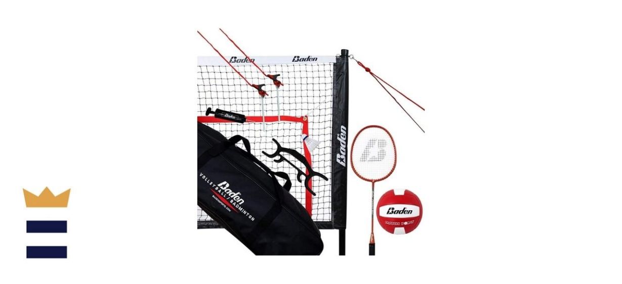 Baden Champions Volleyball Badminton Combo Set