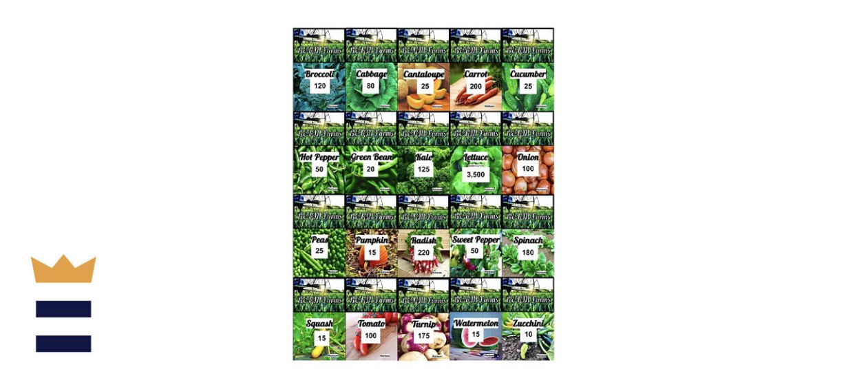 BKM Farms Set of 20 Vegetable Seeds