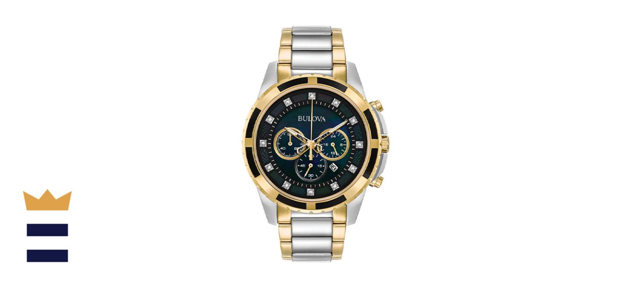 Bulova Mens Chronograph Two-Tone Bracelet Watch