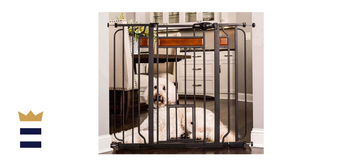 Carlson Pet Products Extra Tall Walk Through Gate with Small Cat Door