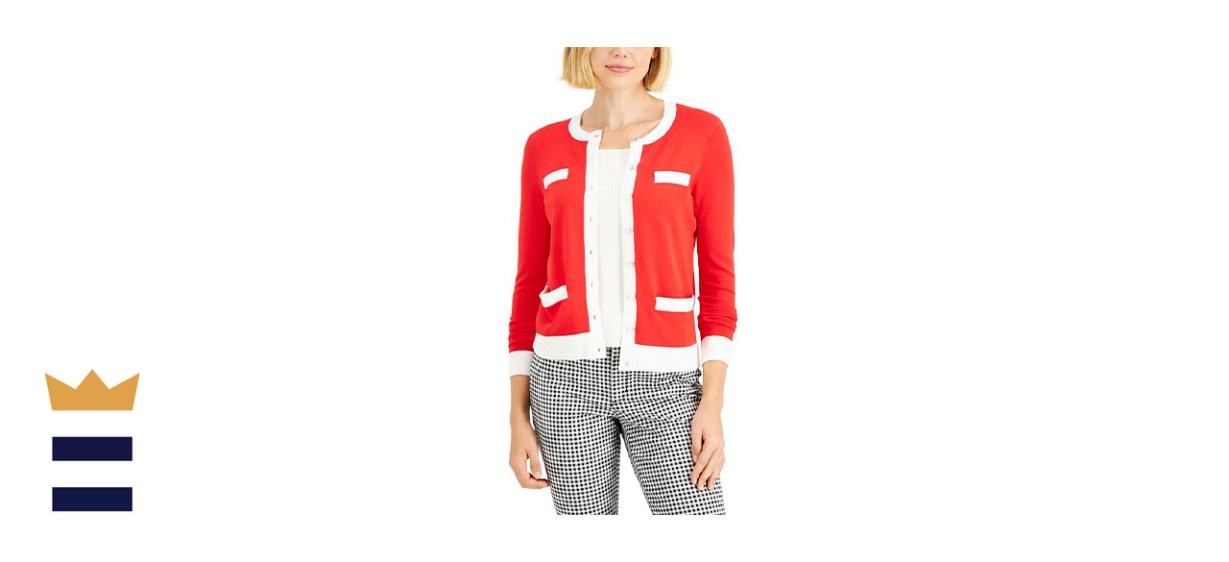 Charter Club Colorblocked Cardigan