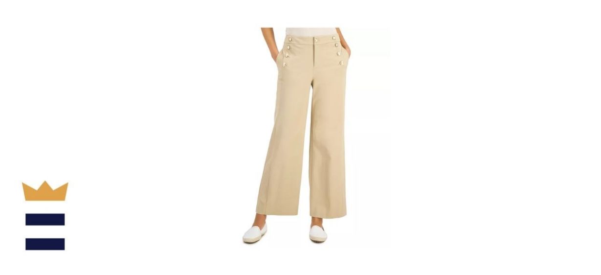 Charter Club Wide-Leg Sailor Pants
