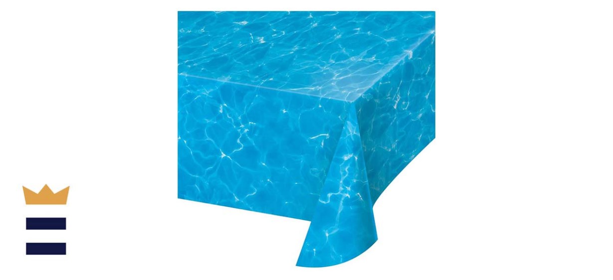 Creative Converting Water Print Plastic Tablecloth