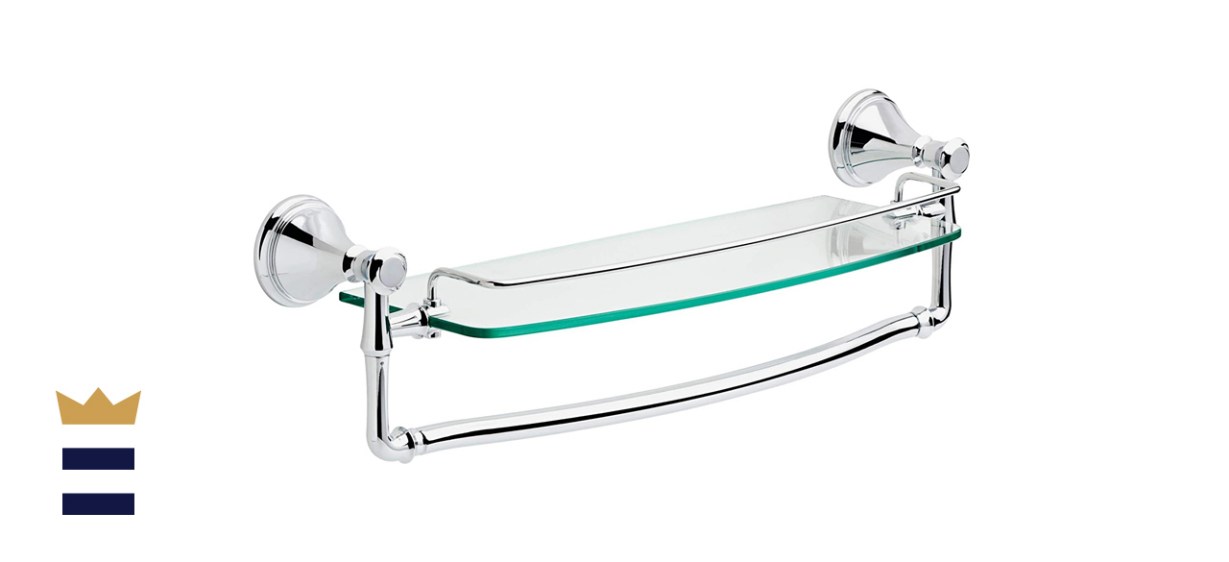 Delta Cassidy Towel Rack with Glass Shelf