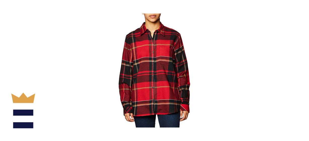 Dickies Women’s Long-Sleeve Plaid Flannel Shirt