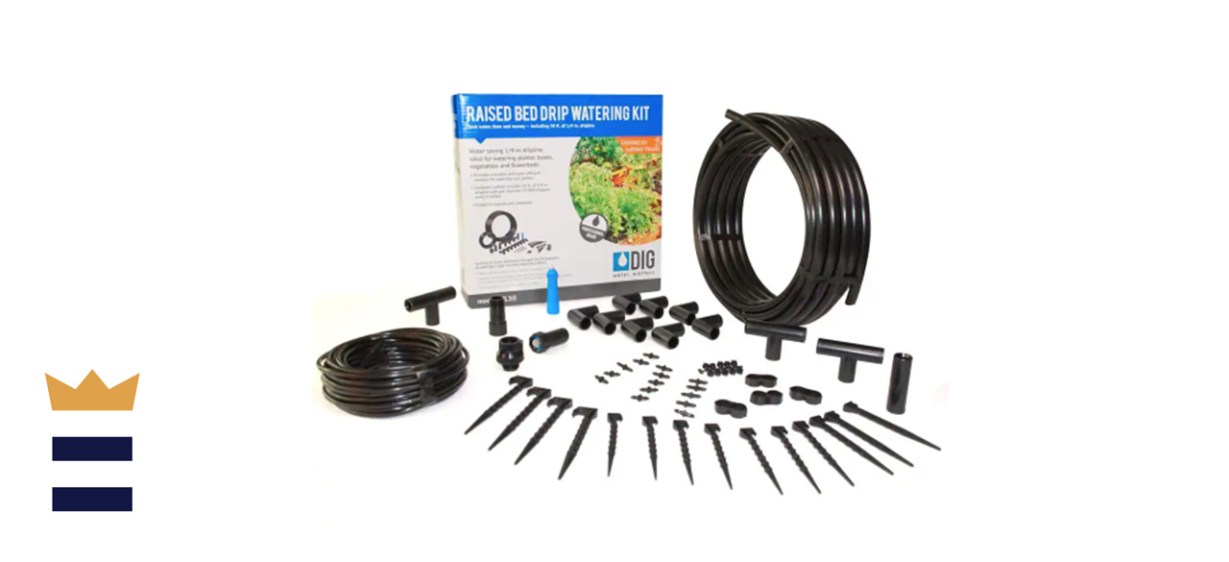 Dig Raised Bed Garden Drip Irrigation Kit