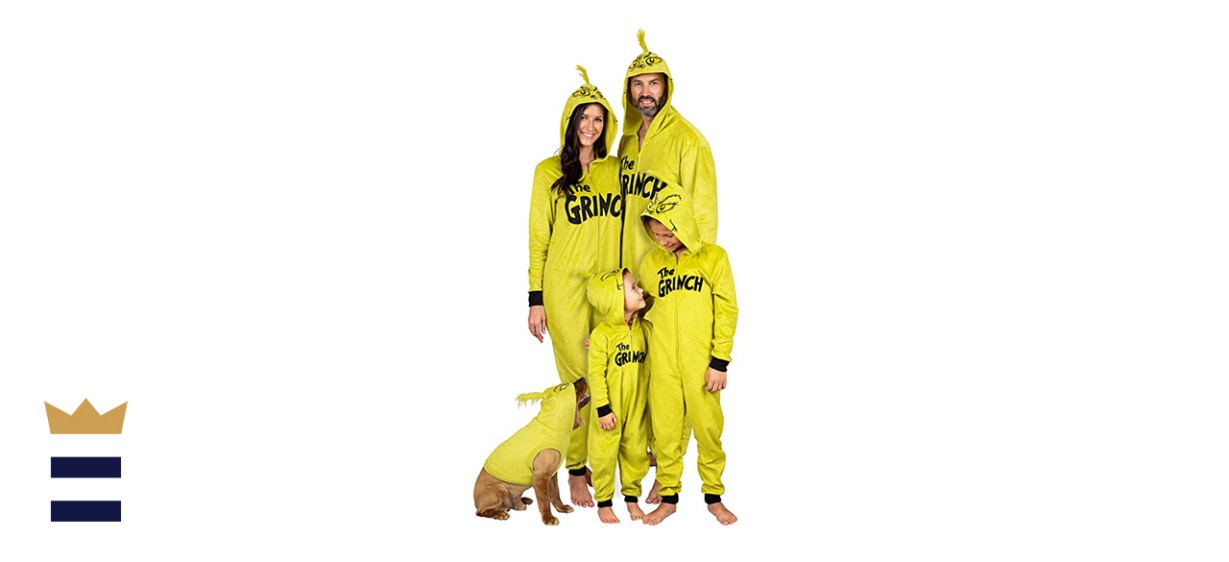 Dr. Seuss Grinch Fleece Onesie Pajamas