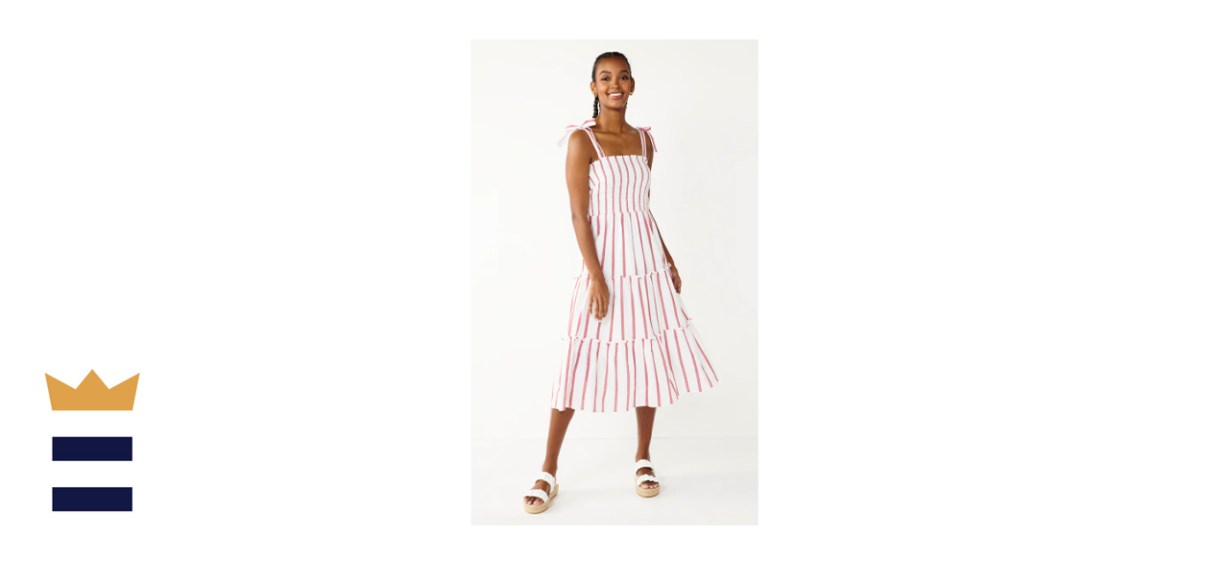 Draper James RSVP Smocked Body Midi Dress
