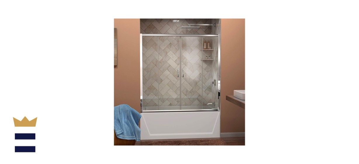 DreamLine Visions 56-60-Inch Semi-Frameless Sliding Tub Door