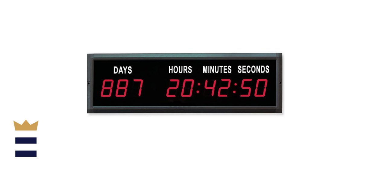 EU Display 1.8-foot LED countdown clock