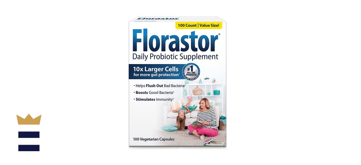 Florastor Daily Probiotic Supplement for Men and Women — 100 Capsules