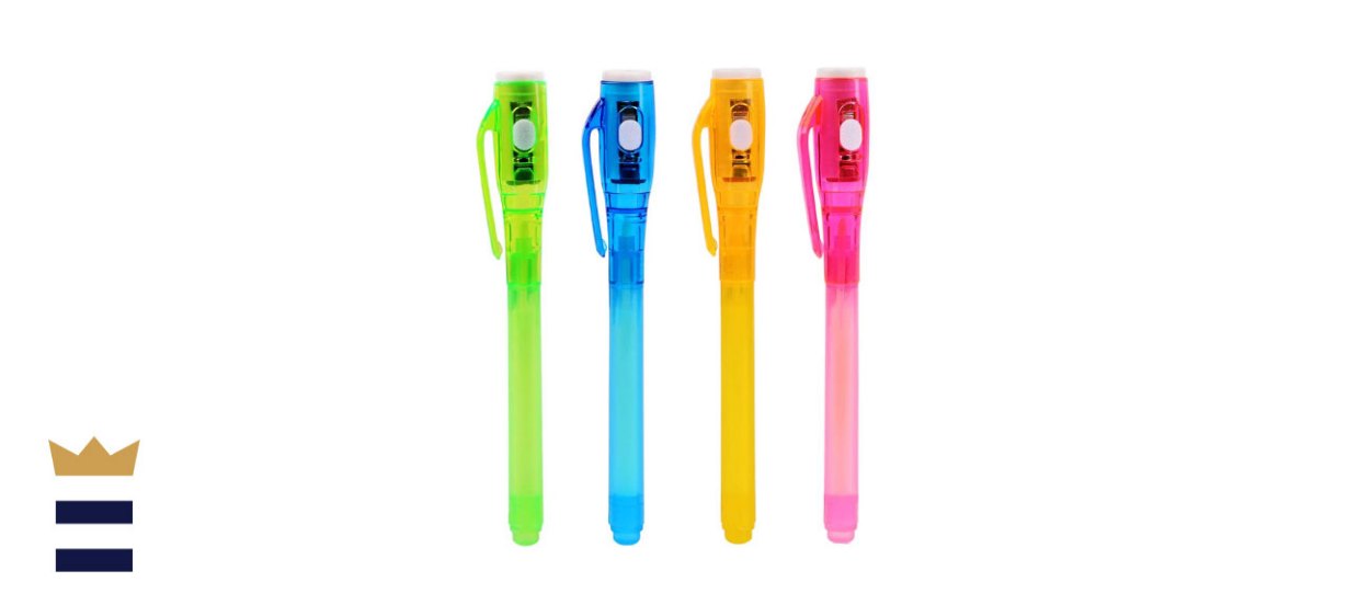 FLYOME 4 Pack Invisible Ink Pens