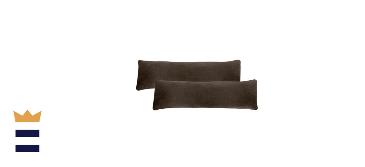 Fresh Ideas Microsuede Body Pillow Cover two-Pack Set