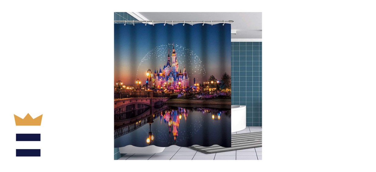 Fuortia Disney Castle Shower Curtain