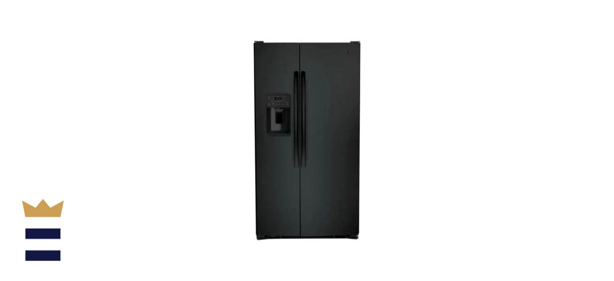 GE GSS25GGPBB 25.3 Cubic Foot Side-by-Side Refrigerator 