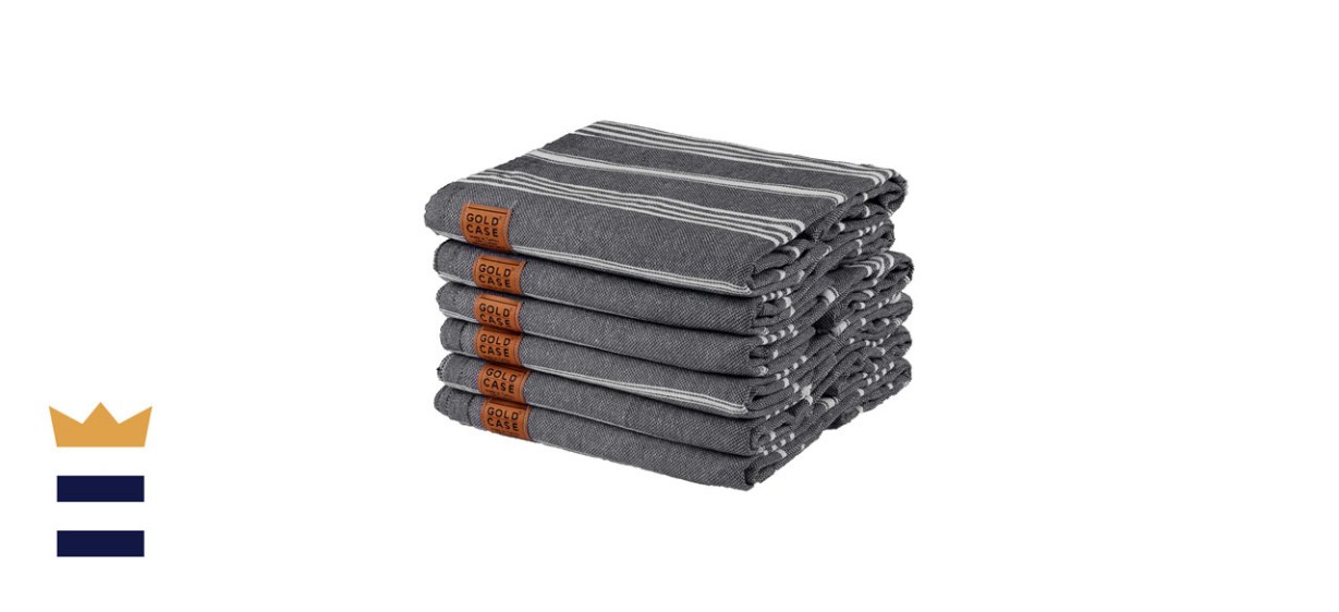 Gold Case Set of Six Turkish Towels
