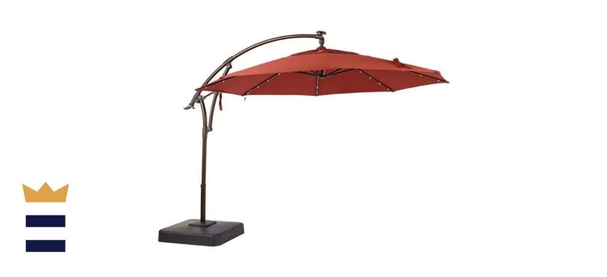 Hampton Bay LED Offset Patio Umbrella