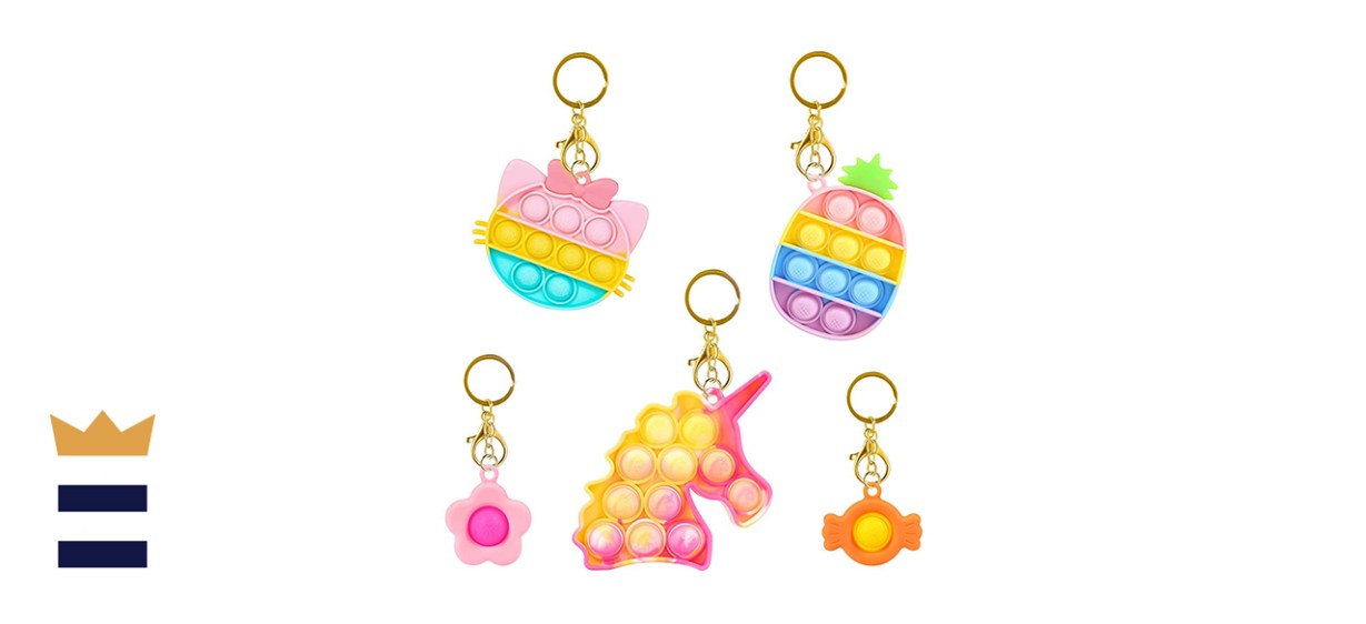 HiUnicorn Pop It Fidget Toy Keychains