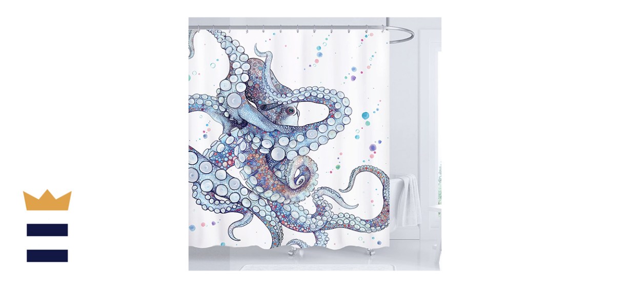 HNB Octopus Shower Curtains for Bathroom Stall