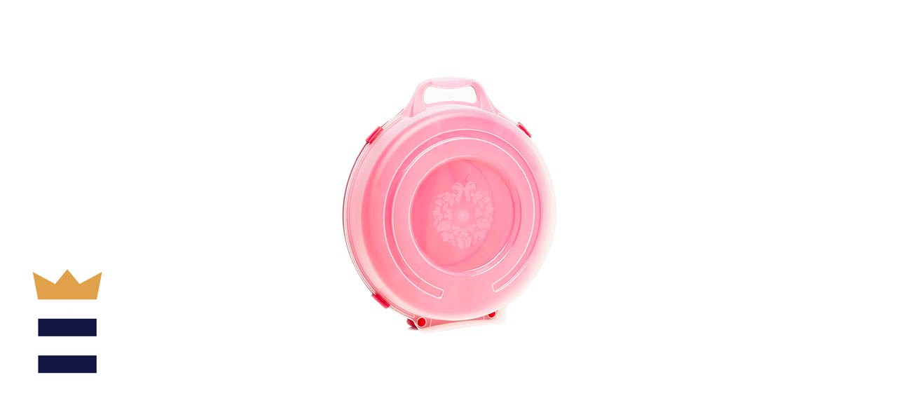 hard plastic wreath storage container