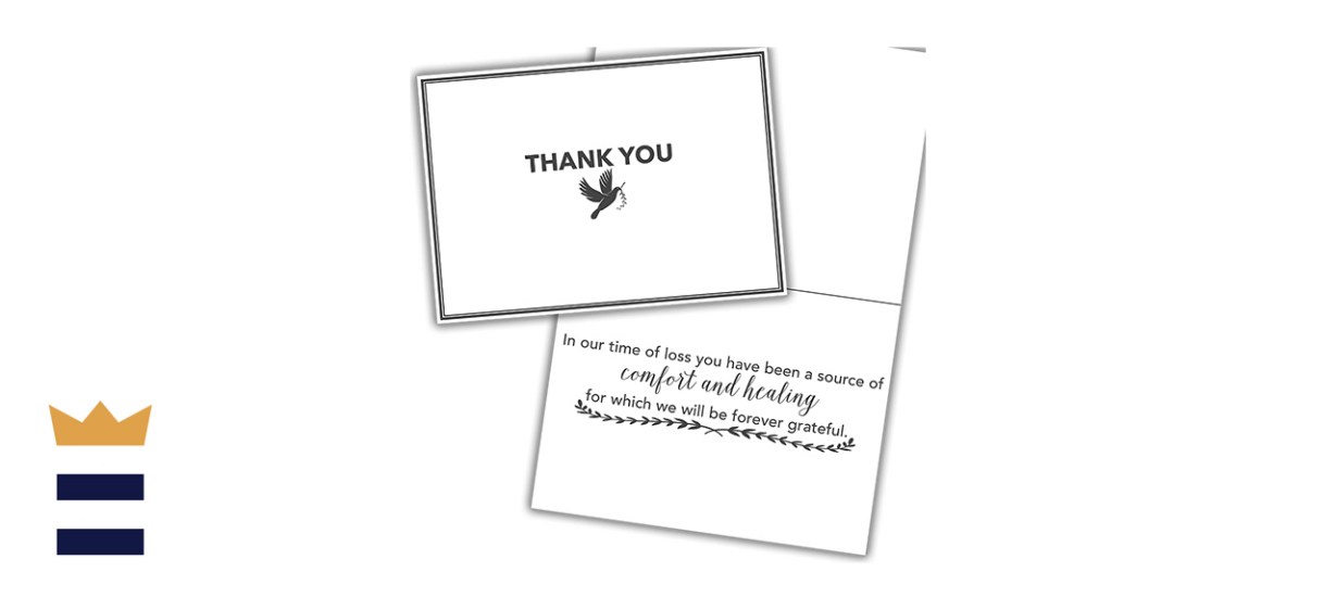 Honeyplum Funeral Sympathy Thank You Cards