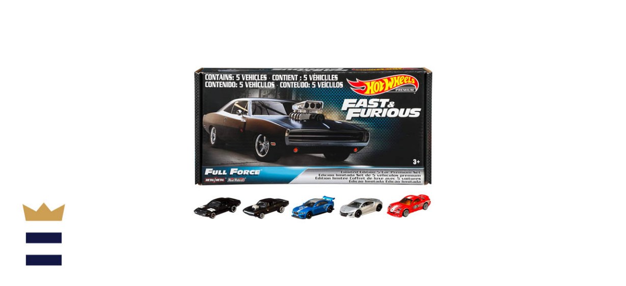 Hot Wheels Fast &amp; Furious: Full Force Re-Release 5 Premium All-Metal Castings Real Riders Wheels In Original Packaging In One Exclusive Bundle Box