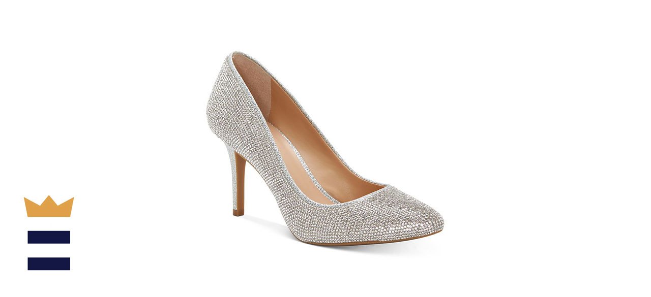 buy silver heels