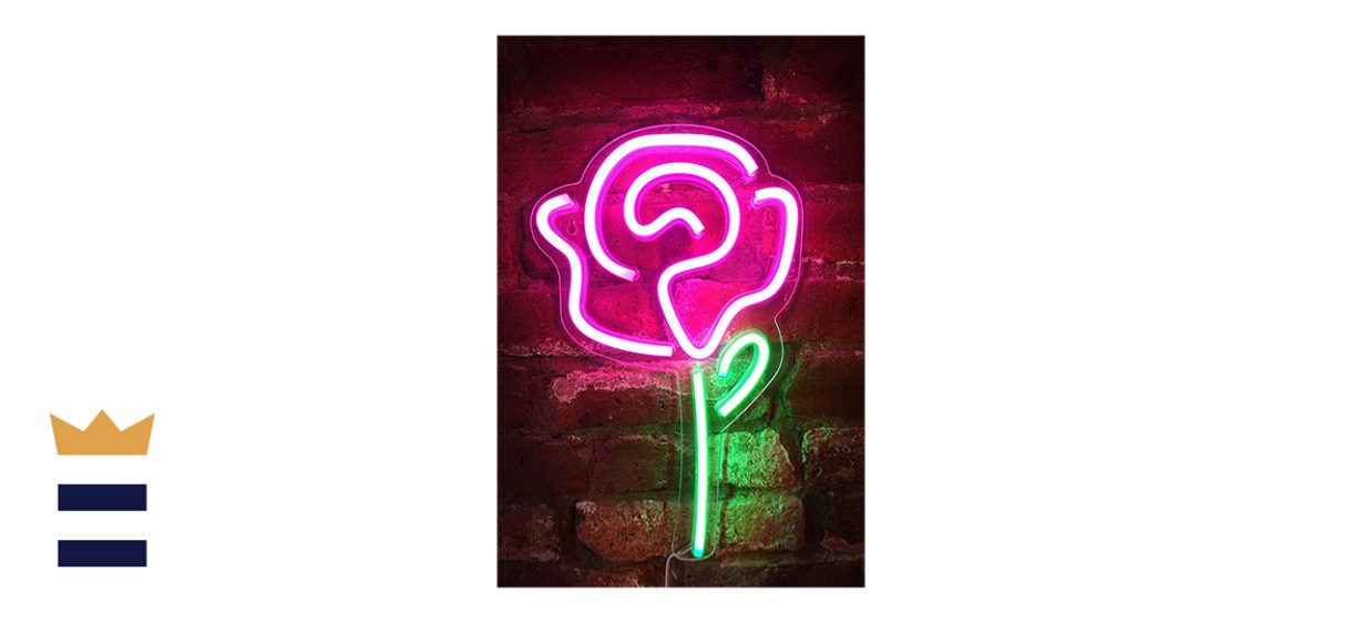 Isaac Jacobs LED Neon Pink Rose