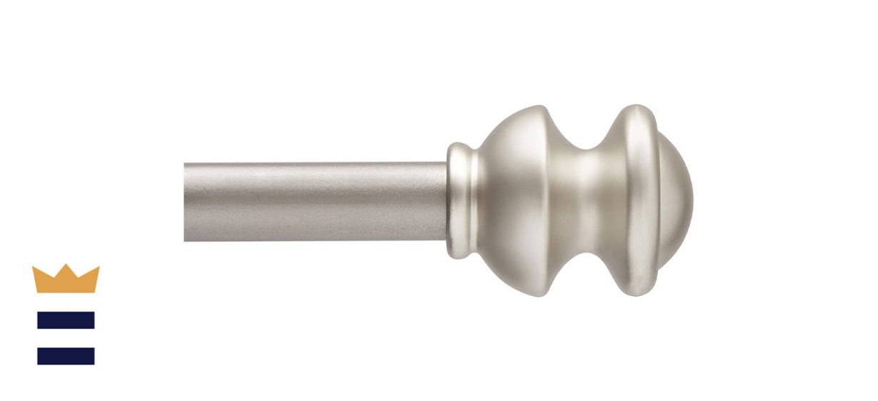 Kenney Kendall Standard Brushed Nickel Curtain Rod