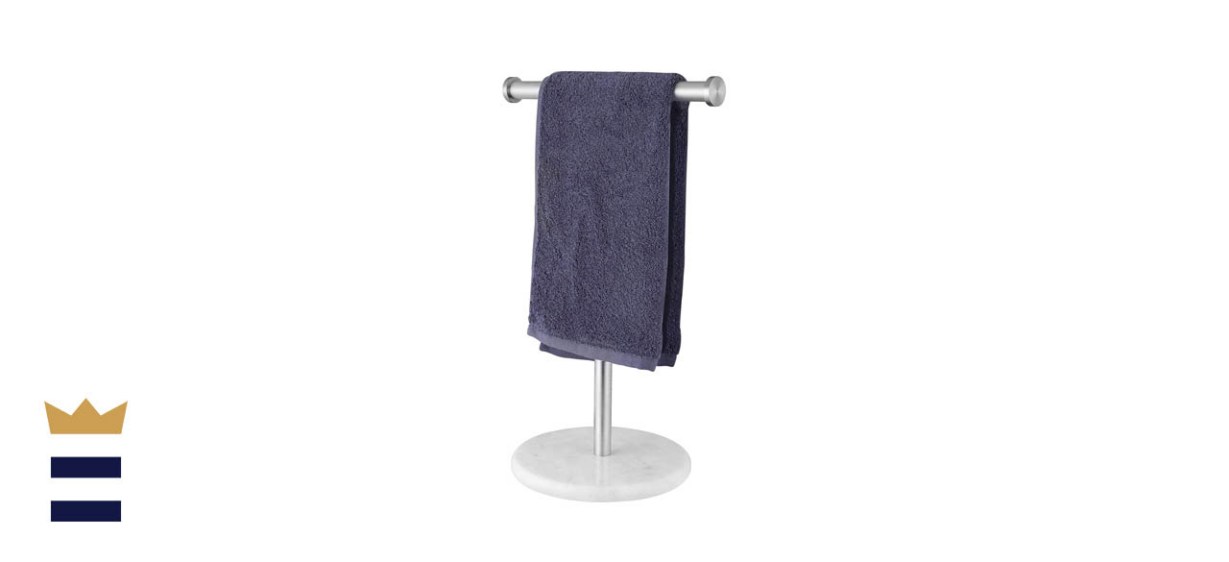 KES Towel Rack with Natural Marble Base