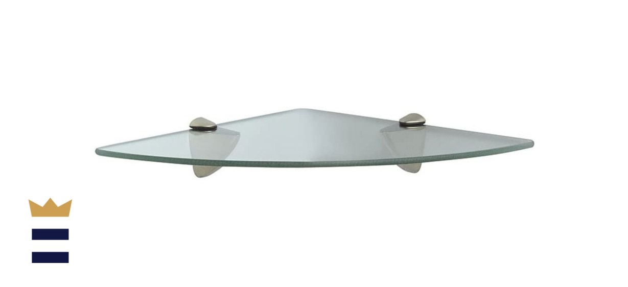 Knape &amp; Vogt Decorative Corner Glass Shelf Kit