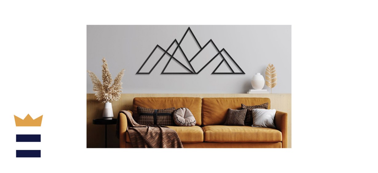 Large Metal Mountain Wall Art