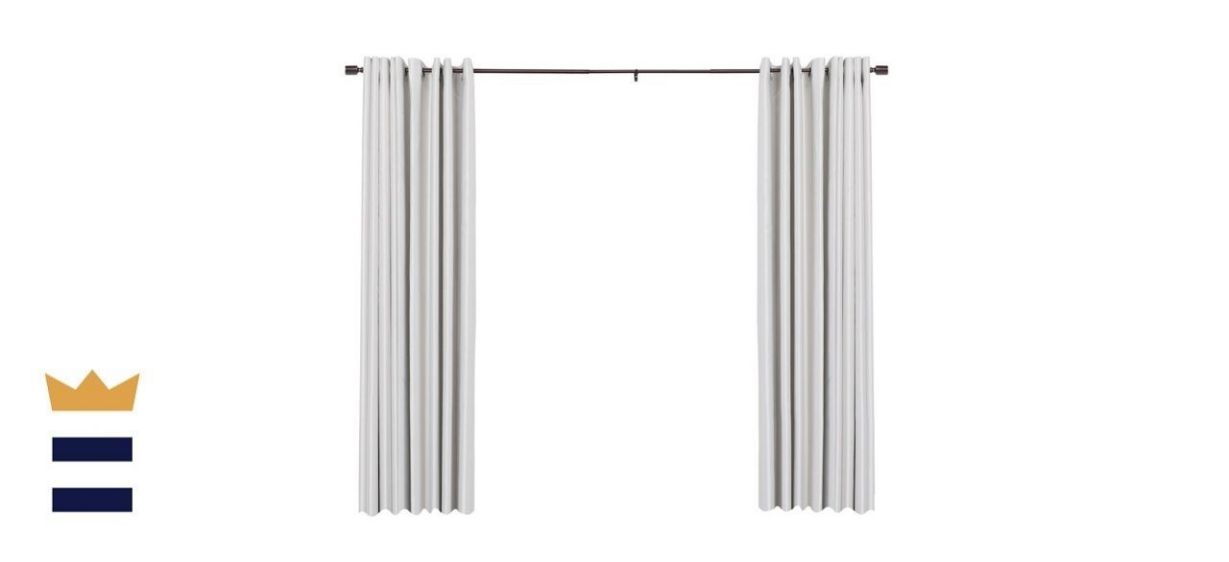 Latitude Run Slover Adjustable Single Curtain Rod