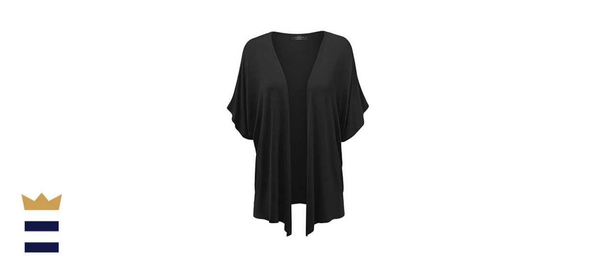 Made by Johnny Women’s Kimono Style Short Sleeve Dolman Cardigan