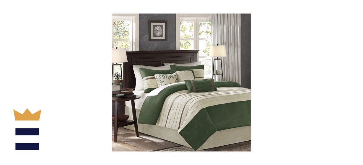 Madison Park Palmer 7-Piece Queen Comforter Set in Green