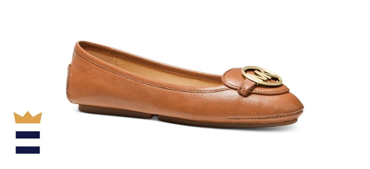Michael Kors Lillie Moccasin Flat In Luggage