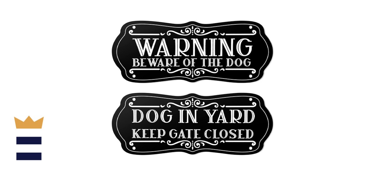 Moxweyeni Dog Signs, 2-pack