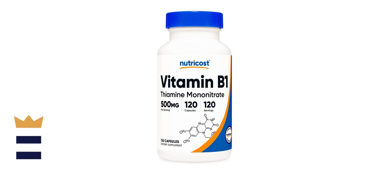 Nutricost Vitamin B1 (Thiamine) 500mg, 120 Capsules