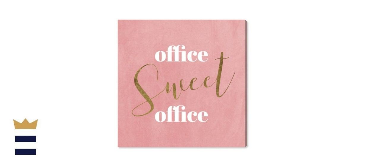 Oliver Gal Office Sweet Office Textural Art on Canvas