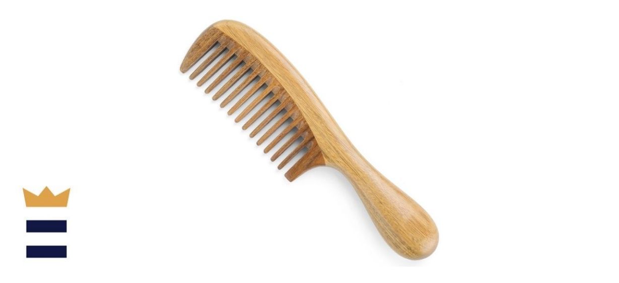 Onedor Handmade 100 Natural Green Sandalwood Hair Comb