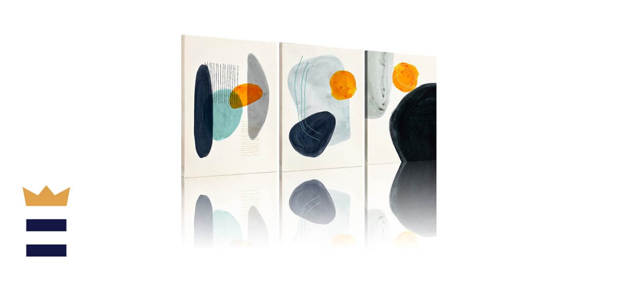 ONELZ Three-Pack of 12x16-Inch Canvas Modern Wall Art