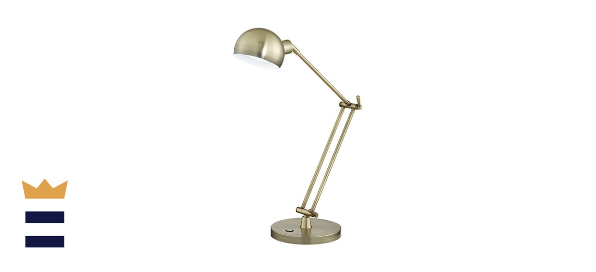 OttLite Refine LED Antique Brass Desk Lamp