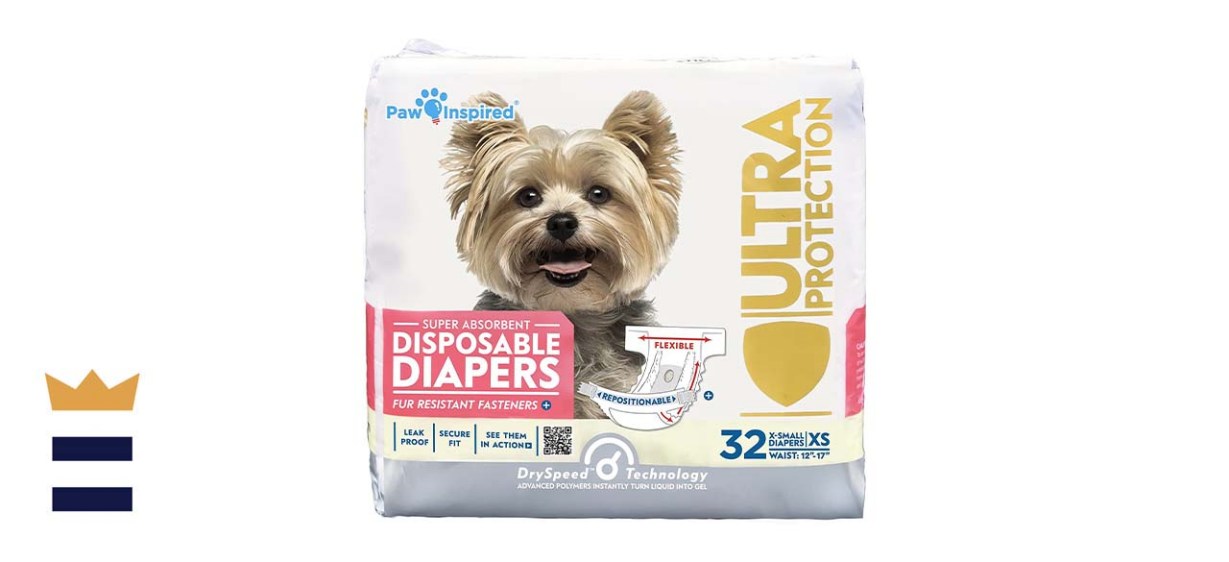 Paw Inspired Ultra Protection Disposable Female Dog Diapers