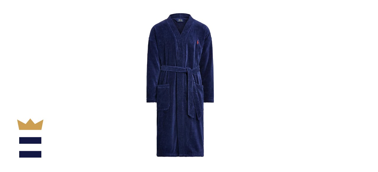 Polo ralph lauren men's sleepwear 2024 soft cotton kimono velour robe